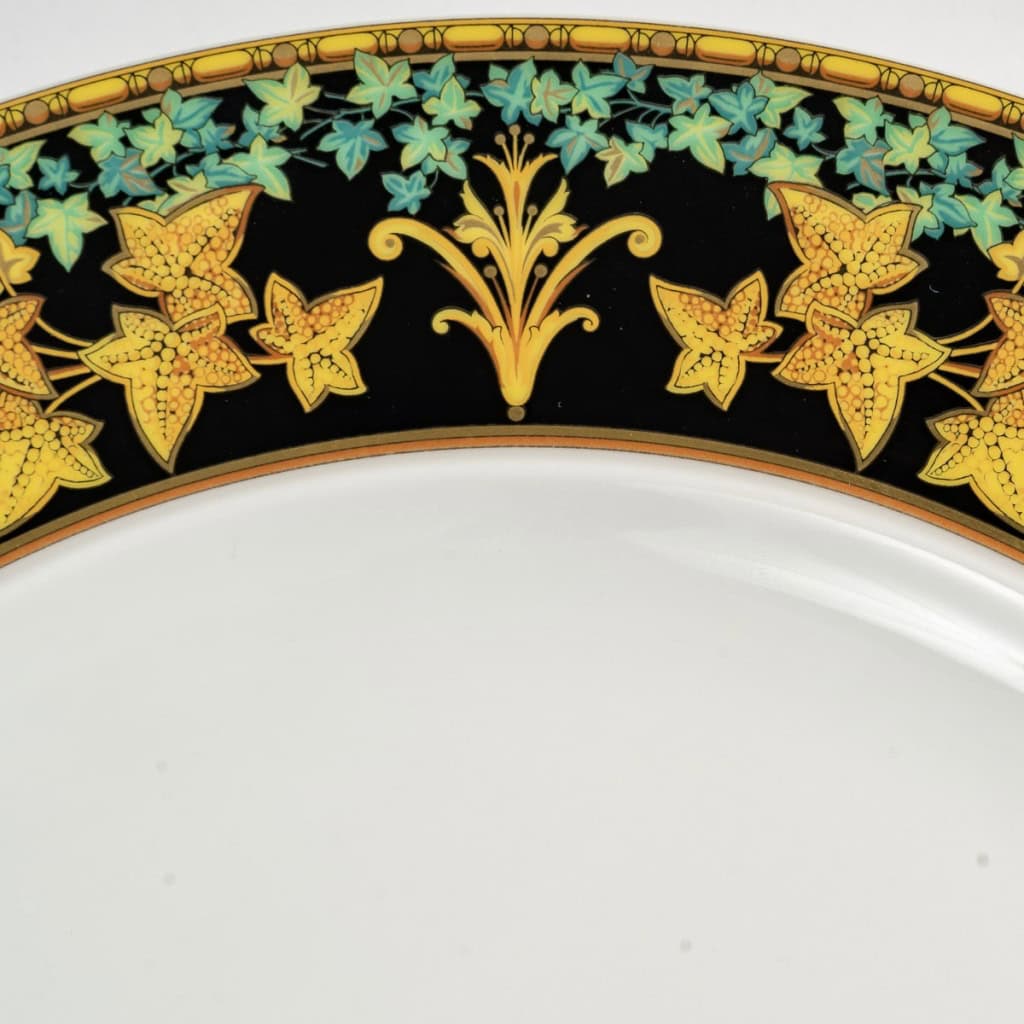 Versace – Service de Table Assiettes et Plats Gold Ivy Lierre d’Or Porcelaine 6