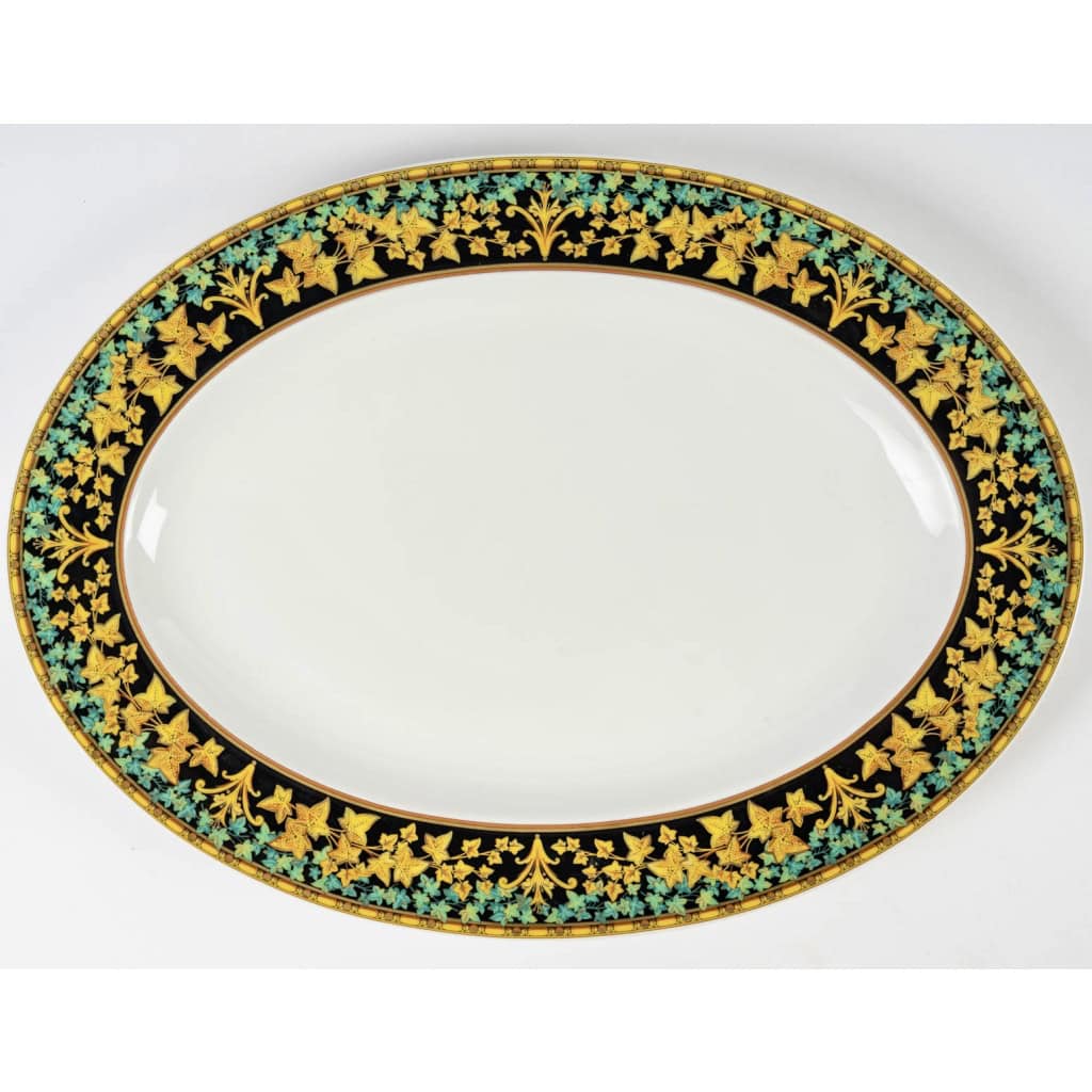 Versace – Service de Table Assiettes et Plats Gold Ivy Lierre d’Or Porcelaine 13