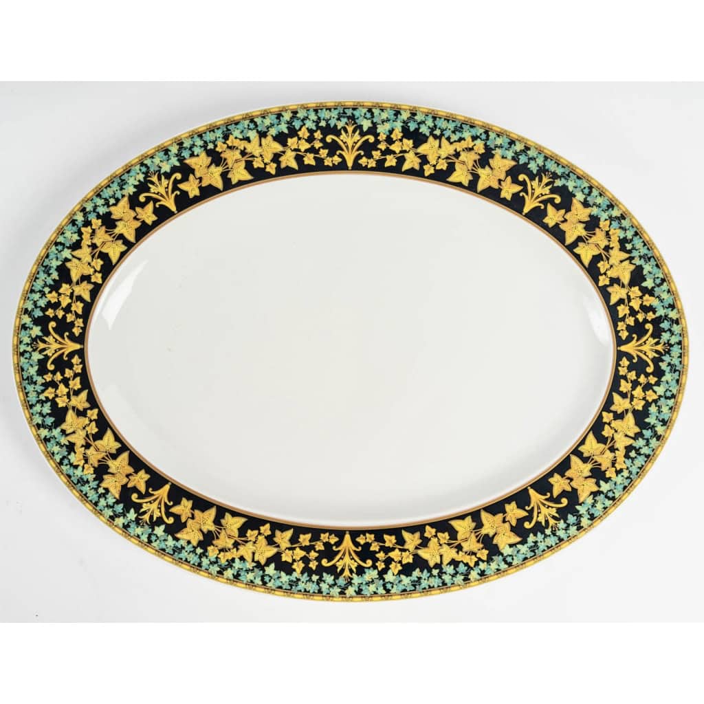 Versace – Service de Table Assiettes et Plats Gold Ivy Lierre d’Or Porcelaine 14