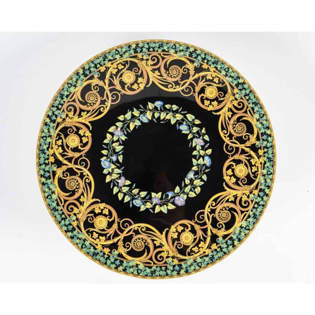 Versace – Service de Table Assiettes et Plats Gold Ivy Lierre d’Or Porcelaine 15
