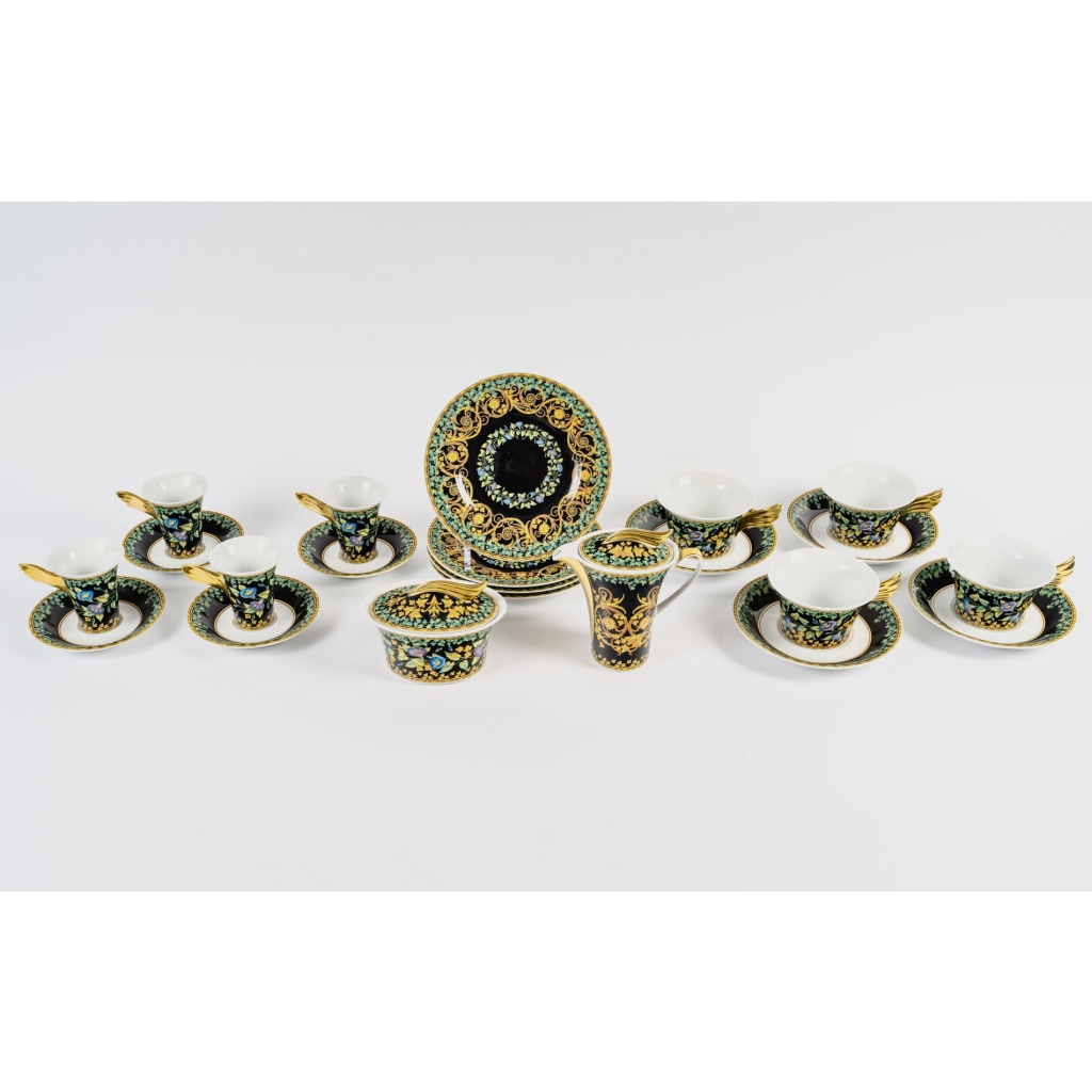Versace – Service Thé Café Gold Ivy Lierre D’Or Porcelaine 4