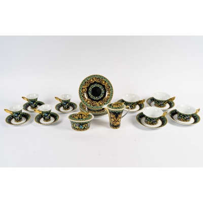 Versace – Service Thé Café Gold Ivy Lierre D’Or Porcelaine