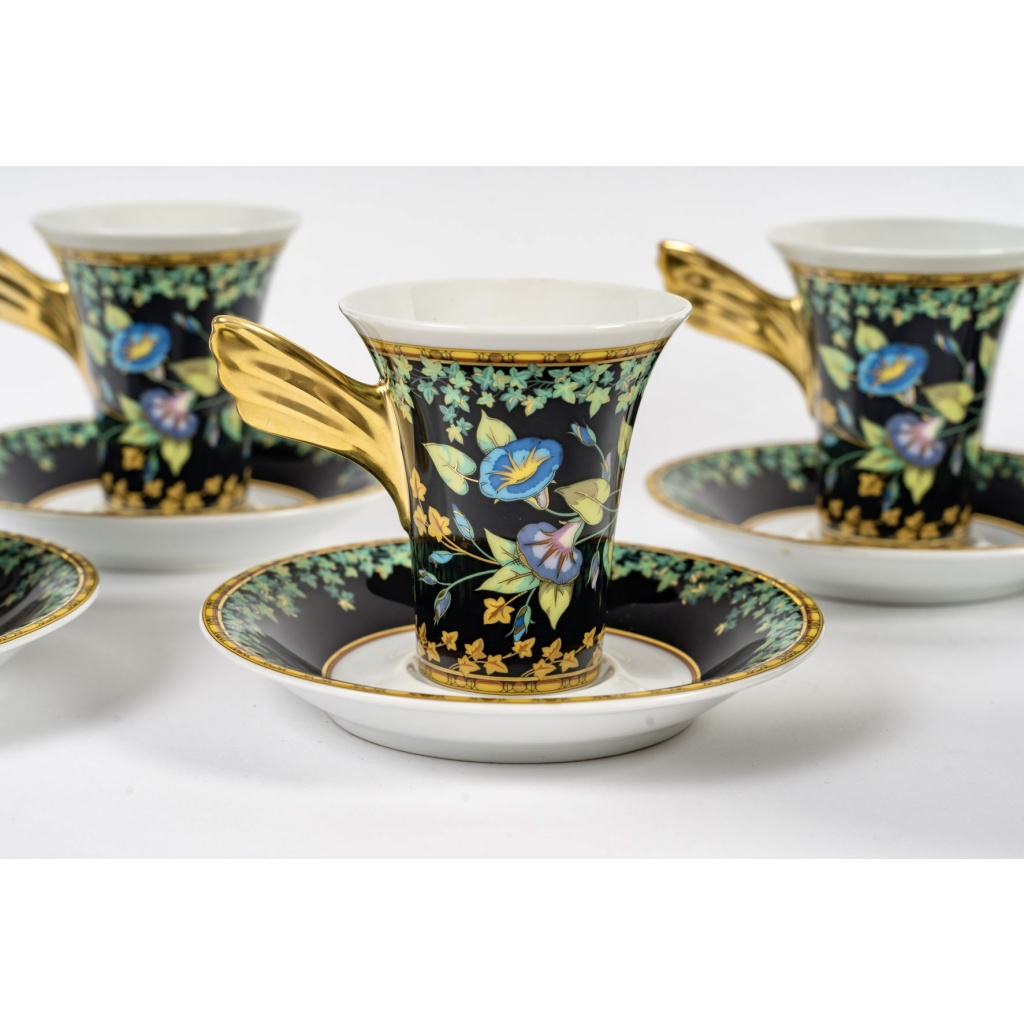 Versace – Service Thé Café Gold Ivy Lierre D’Or Porcelaine 5
