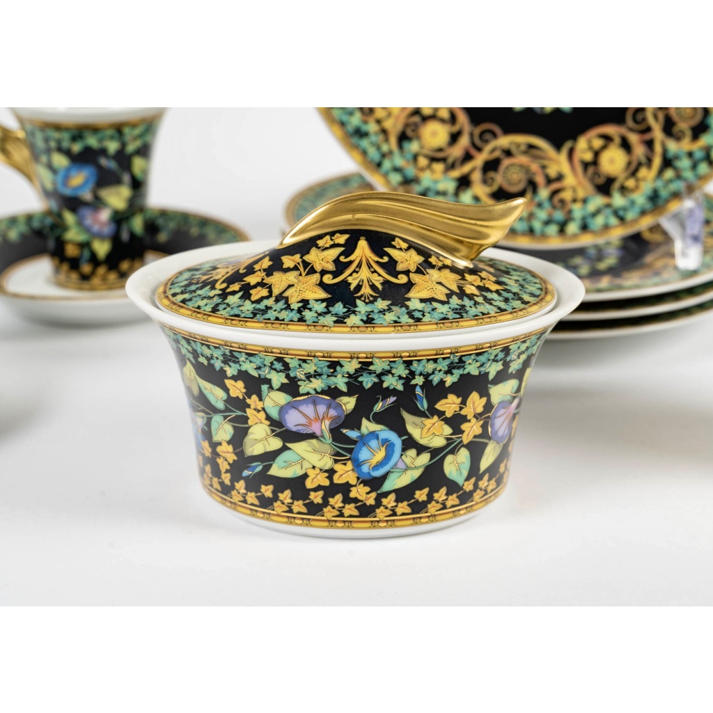 Versace – Service Thé Café Gold Ivy Lierre D’Or Porcelaine 7