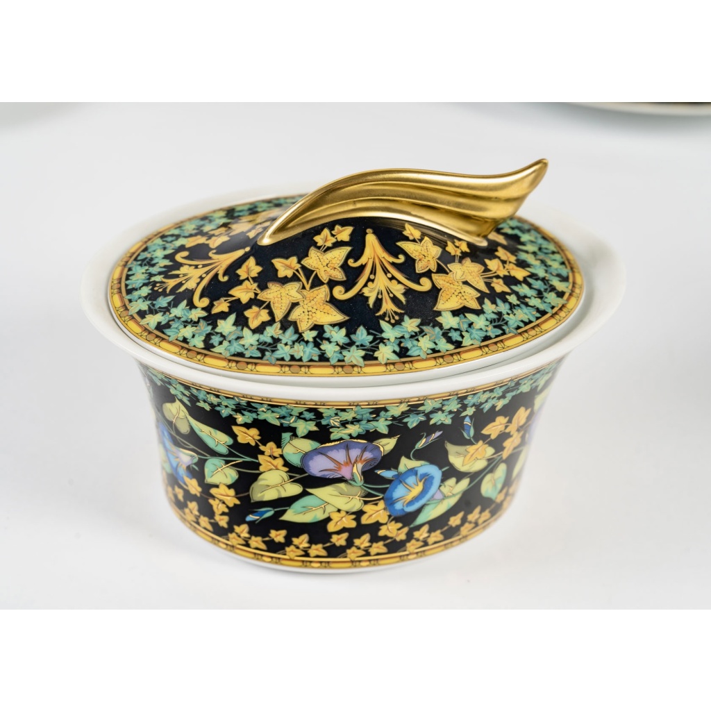 Versace – Service Thé Café Gold Ivy Lierre D’Or Porcelaine 8