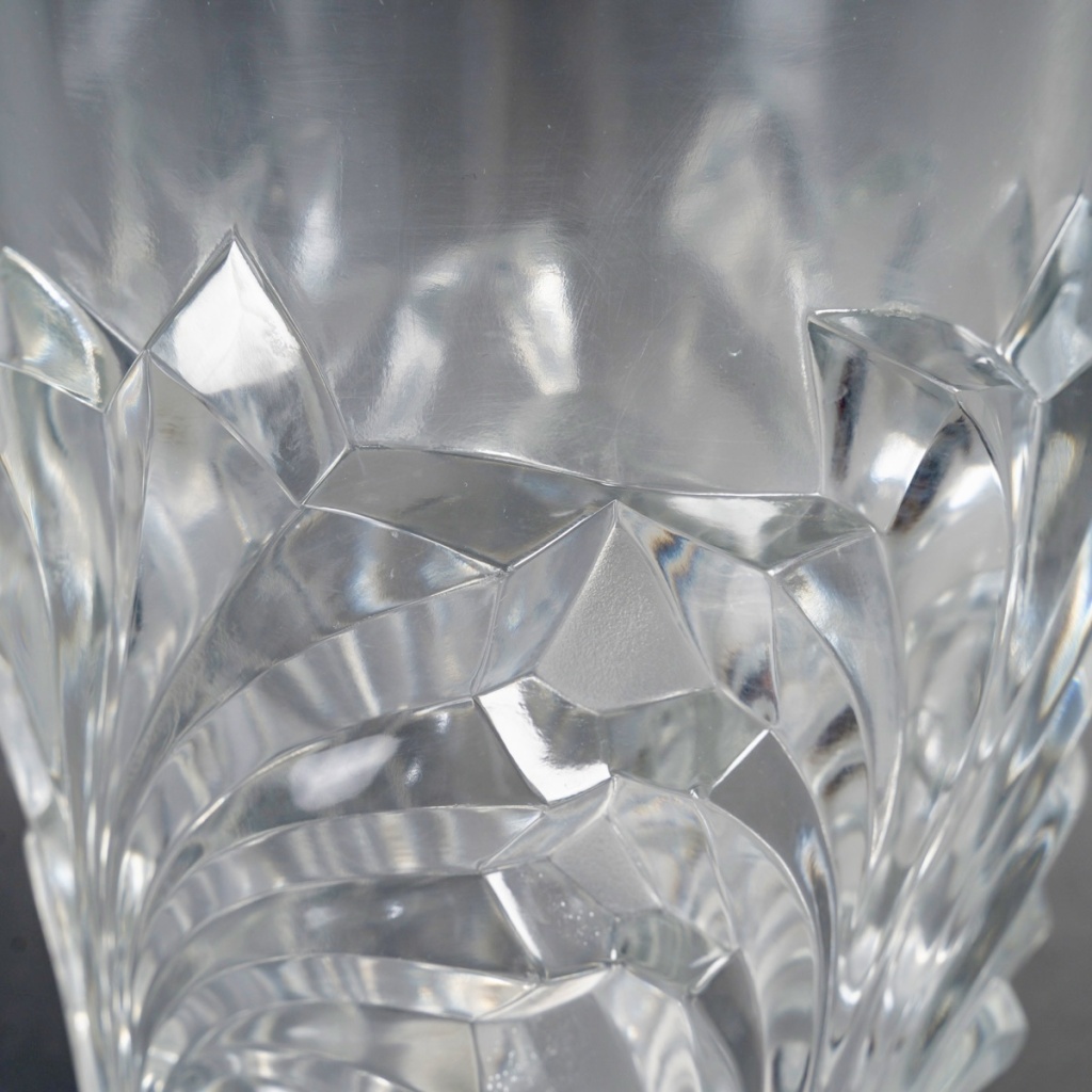 1950 Marc Lalique – Vase Surcouf Cristal Blanc 6