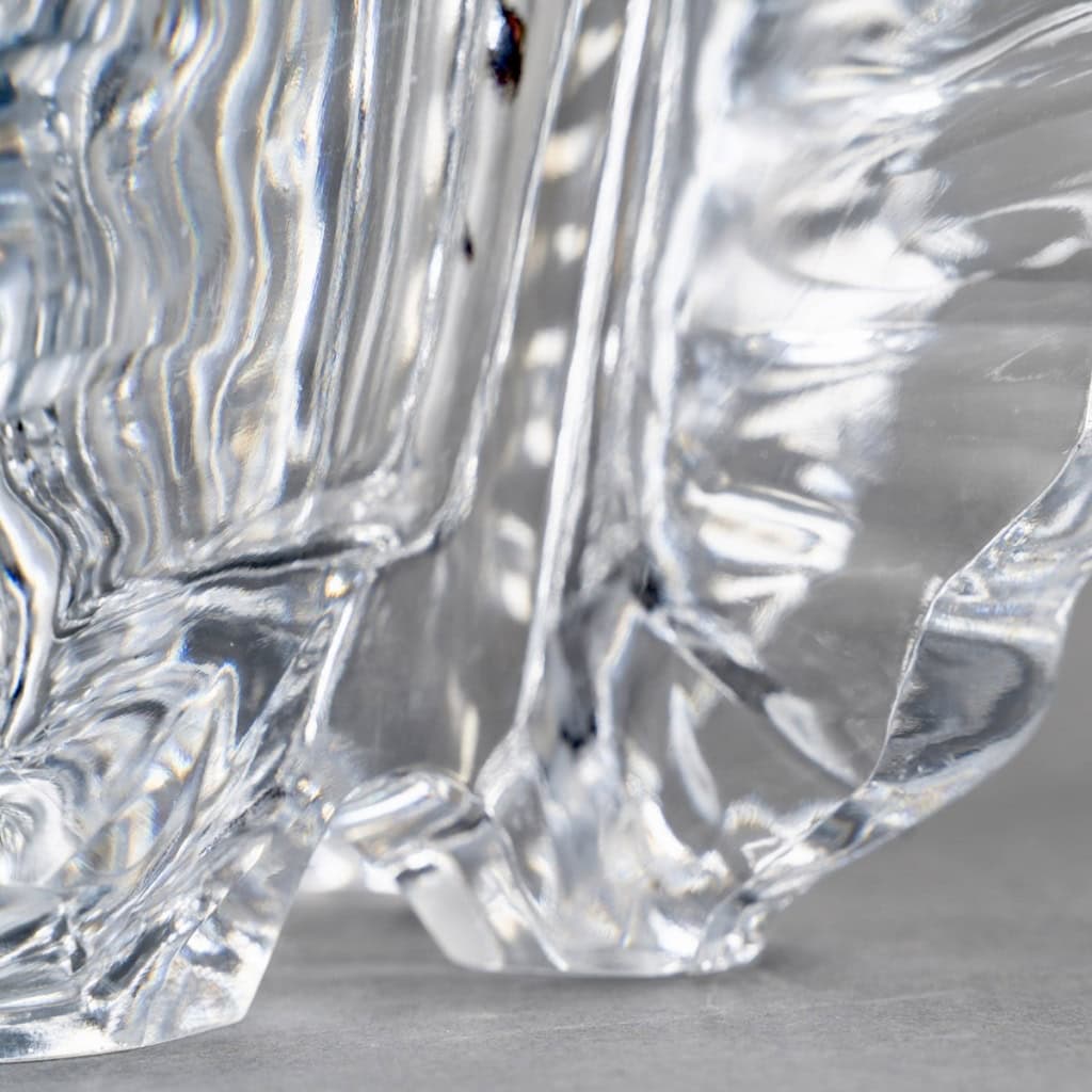 1950 Marc Lalique – Vase Mandragon Cristal 10