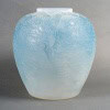 1927 René Lalique – Vase Alicante Verre Opalescent Triple Couche Patiné Bleu 10