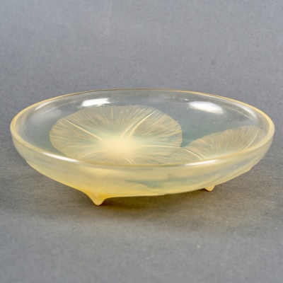 1921 René Lalique – Coupe Volubilis Verre Jaune Opalescent