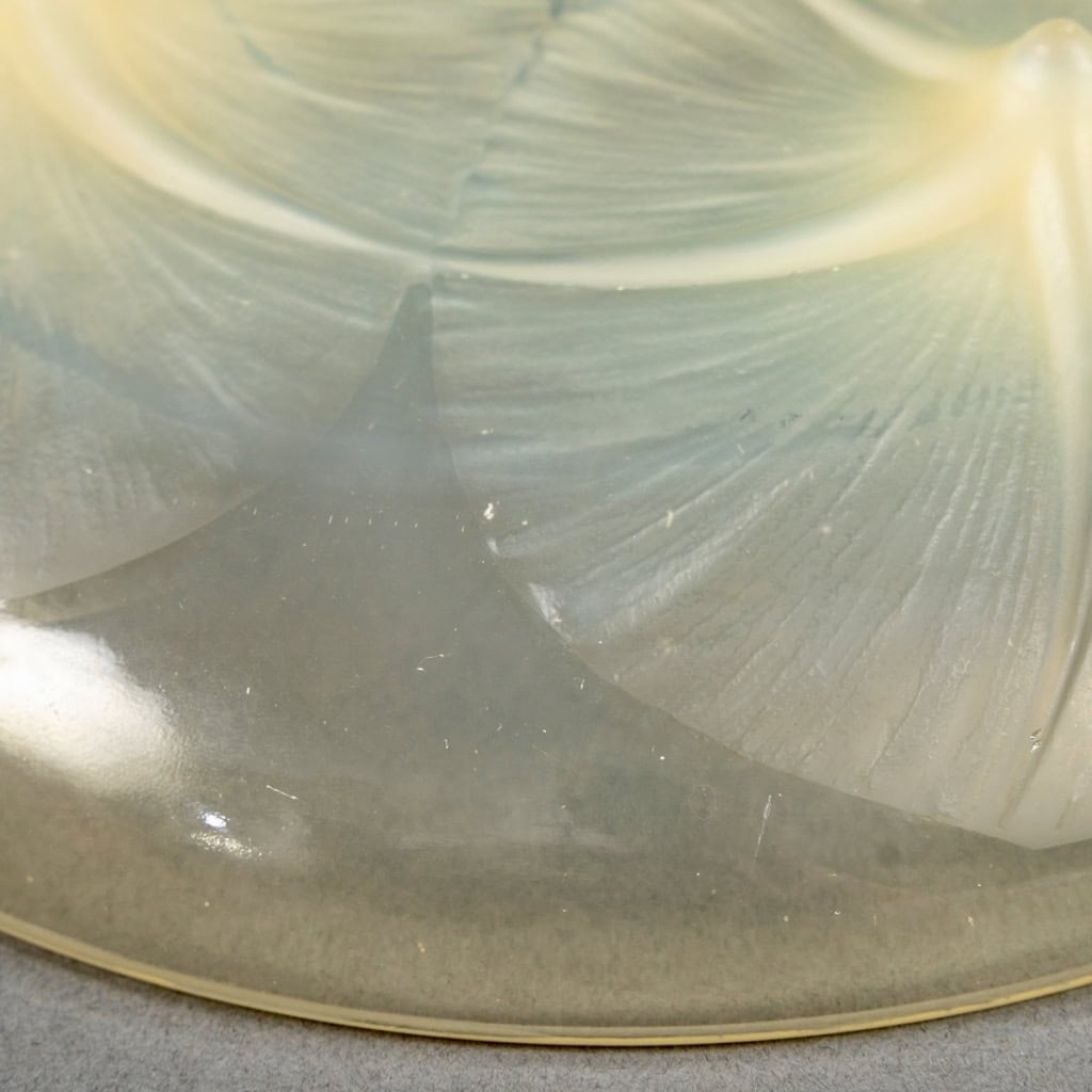 1921 René Lalique – Coupe Volubilis Verre Jaune Opalescent 8