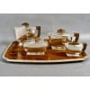 Tétard Frères – Art Deco Moderniste Service Thé Café Argent Massif et Palissandre 20