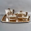 Tétard Frères – Art Deco Moderniste Service Thé Café Argent Massif et Palissandre 21