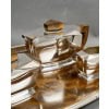 Tétard Frères – Art Deco Moderniste Service Thé Café Argent Massif et Palissandre 24