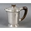 1940 Fouquet Lapar – Service Thé Café Art Déco Argent Massif Martelé & Palissandre 16