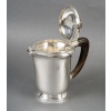 1940 Fouquet Lapar – Service Thé Café Art Déco Argent Massif Martelé & Palissandre 17