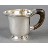 1940 Fouquet Lapar – Service Thé Café Art Déco Argent Massif Martelé & Palissandre 20