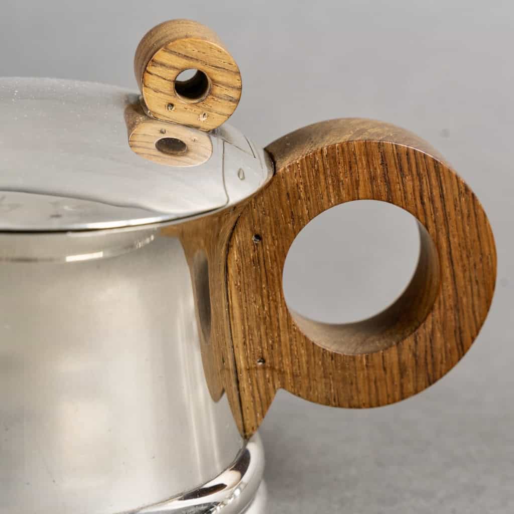 1935 Jean Puiforcat – Service Thé Café Art Déco Moderniste Argent Massif 9