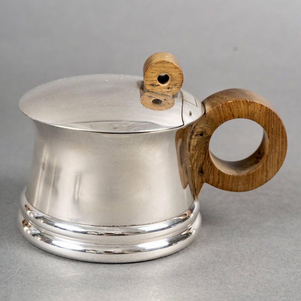 1935 Jean Puiforcat – Service Thé Café Art Déco Moderniste Argent Massif 10
