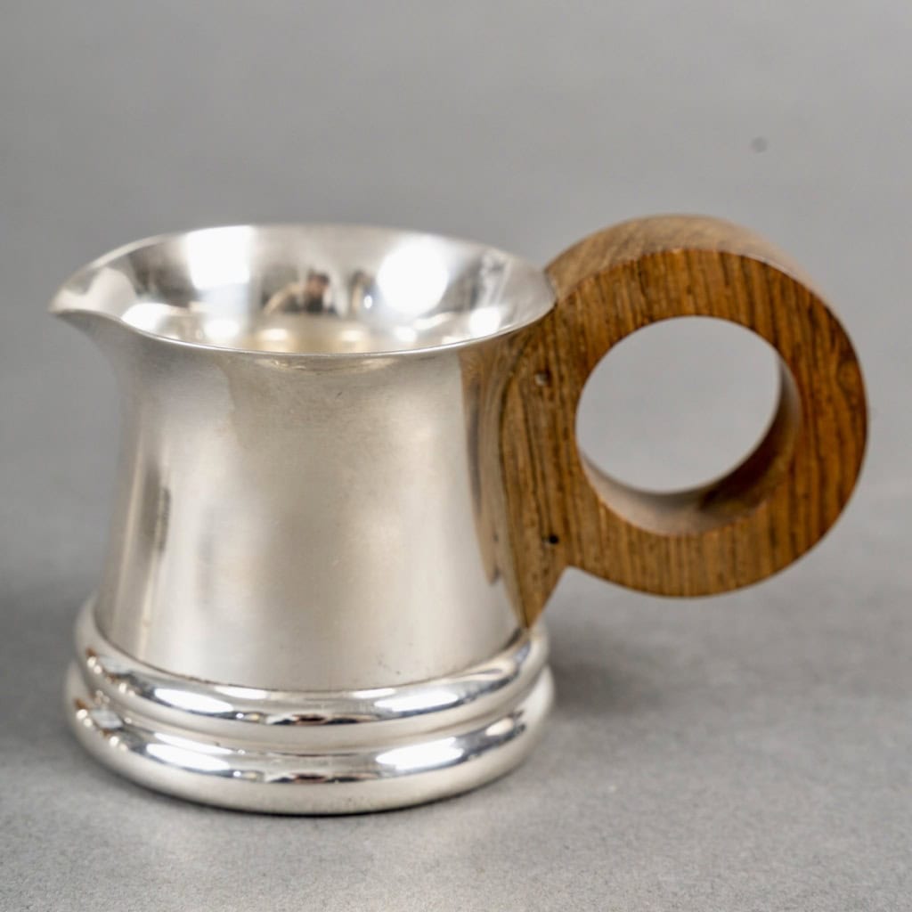 1935 Jean Puiforcat – Service Thé Café Art Déco Moderniste Argent Massif 11