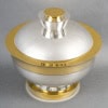 1937 Jean Puiforcat – Centre de Table Soupière Art Déco Moderniste Argent Massif et Vermeil 12