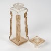 1911 René Lalique – Flacon Quatre Aigles Verre Blanc Patiné Sépia 14