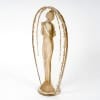 1919 René Lalique – Statuette Grande Ovale Tête Penchée Verre Blanc Patiné Sépia 12