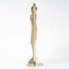 1919 René Lalique – Statuette Grande Ovale Tête Penchée Verre Blanc Patiné Sépia 13