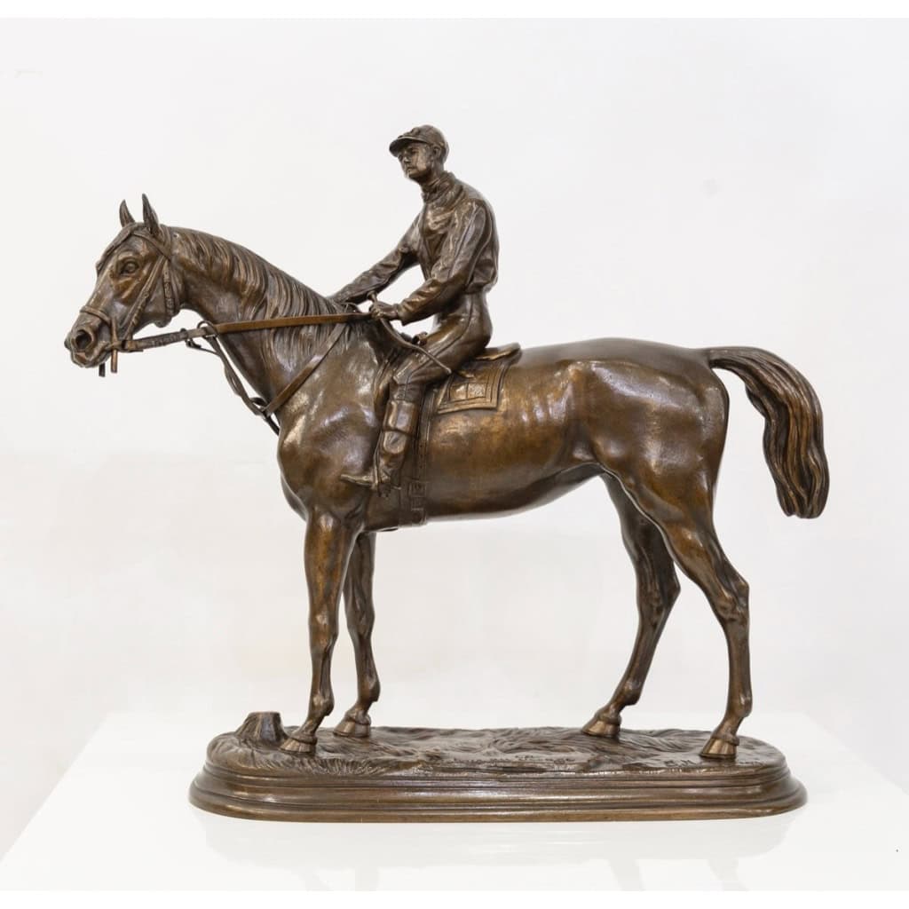 Sculpture – Jockey « Retour Au Pesage » , Jules Moigniez (1835-1894) – Bronze 4