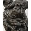 Groupe En Bronze , Femme Et Enfant , Japon – Période Meiji 26