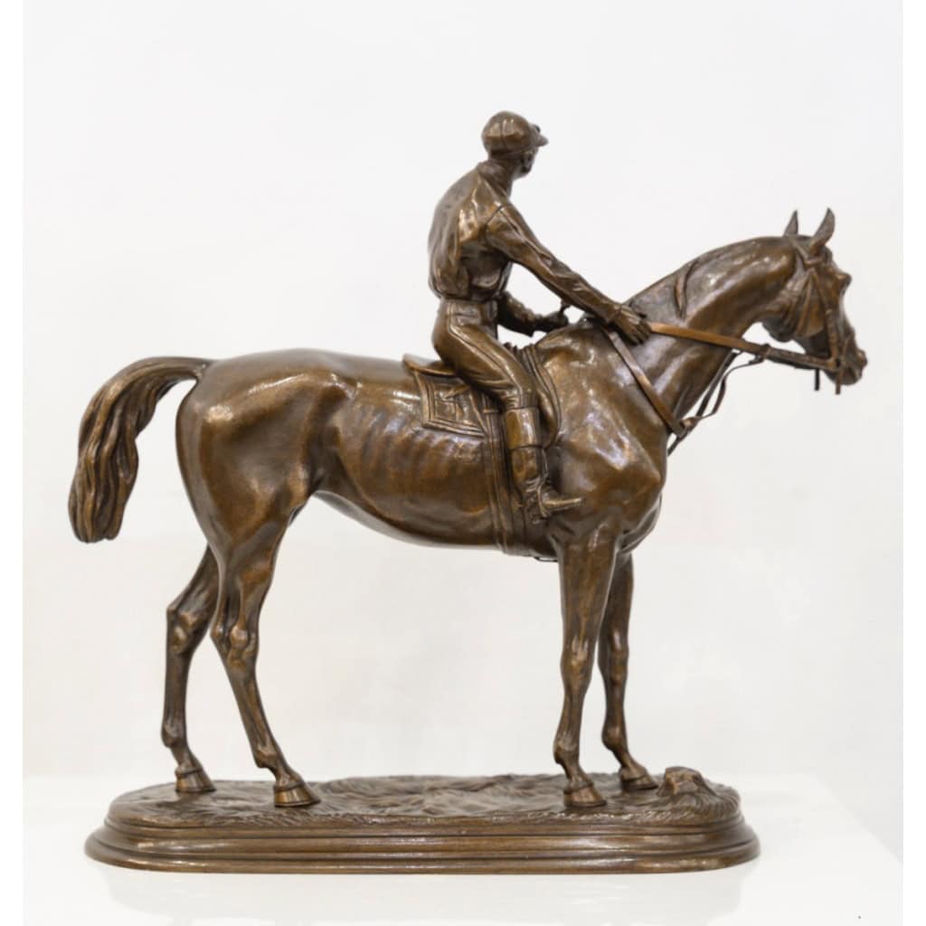 Sculpture – Jockey « Retour Au Pesage » , Jules Moigniez (1835-1894) – Bronze 8