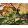 CHARRETON Victor Ecole Française 20è Siècle Paysage ensoleillé Huile sur panneau Signée 27