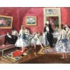 COSSON Marcel Peinture 20è Siècle l’Opéra de Paris Le salon des abonnés Huile Sur Toile Signée Certificat d’authenticité 24