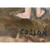 COSSON Marcel Peinture 20è Siècle l’Opéra de Paris Le salon des abonnés Huile Sur Toile Signée Certificat d’authenticité 16