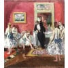 COSSON Marcel Peinture 20è Siècle l’Opéra de Paris Le salon des abonnés Huile Sur Toile Signée Certificat d’authenticité 26