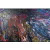 Grande peinture abstraite signée par Asimon et datée de 1960 12
