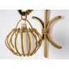 Paire d’appliques « Lantern » en rotin des années 1960 Louis Sognot 13