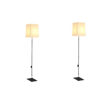 Christian Liaigre ,Paire de Lampe de Parquet « ACIER II » 3