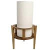 1960 Paire de lampes naturalistes en bois par Maison Roche 10