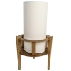 1960 Paire de lampes naturalistes en bois par Maison Roche 10