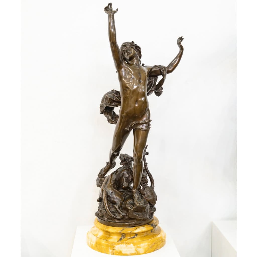 Sculpture – Orphée Aux Enfers , Charles Raoul Verlet (1857-1923) , F.Barbedienne – Bronze 3