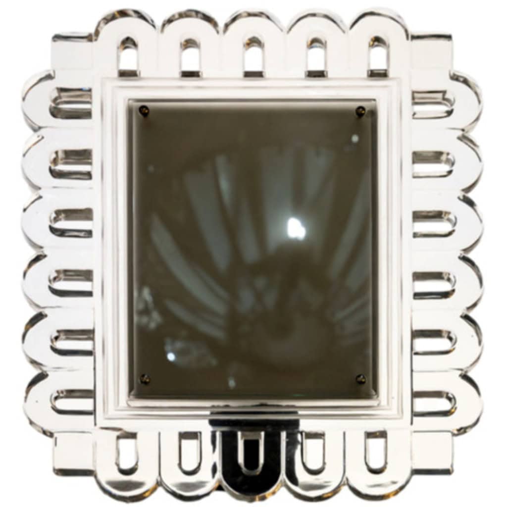 Circa 1950 , Cristal Lalique, Cadre à décor de volutes . 3