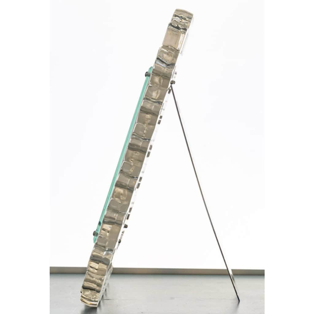 Circa 1950 , Cristal Lalique, Cadre à décor de volutes . 7