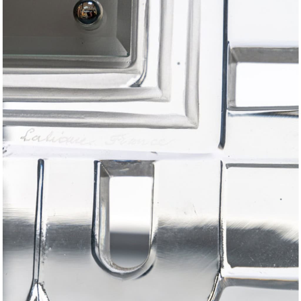 Circa 1950 , Cristal Lalique, Cadre à décor de volutes . 9