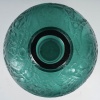 1924 René Lalique – Vase Aras Verre Vert Canard Patiné Blanc 13