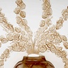 1913 René Lalique – Veilleuse Brûle Parfums Véronique Verre Blanc Patiné Sépia 12
