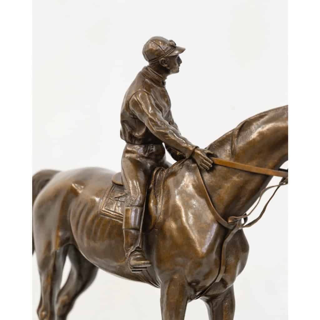 Sculpture – Jockey « Retour Au Pesage » , Jules Moigniez (1835-1894) – Bronze 10