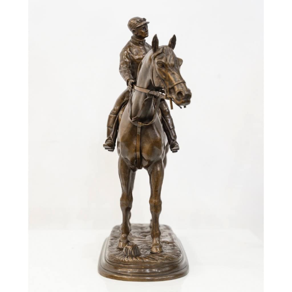 Sculpture – Jockey « Retour Au Pesage » , Jules Moigniez (1835-1894) – Bronze 7