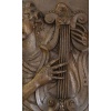 Paire de panneaux en bois sculpté d’anges musiciens. 22