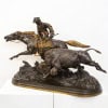 Groupe En Bronze « Chasse Au Bison » , Isidore Jules Bonheur (1827-1901) , Peyrol Edt – Bronze 19