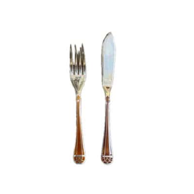 Christofle – « Talisman sienne » 6 couverts à poisson